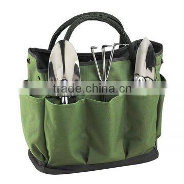 Heavy Duty Canvas Small Tool Bag Portable Small Round Tool Tote Bag photo-3
