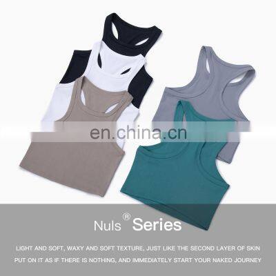 Embossing Print Sports Bra Top Sexy Y Back Women Sports Vest Running Shockproof Yoga Vest