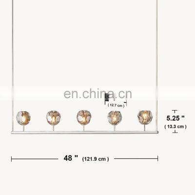 Modern Crystal Molecular Chandelier Ceiling Lighting Fixture for Living Room Bedroom Dining Room Kitchen Island Foyer Lobby