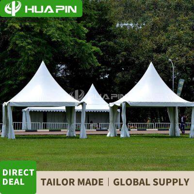 20x20 PVC Marquee Canopy Pagoda Wedding Tent 6x6 PVC 850g Fireproof photo-4