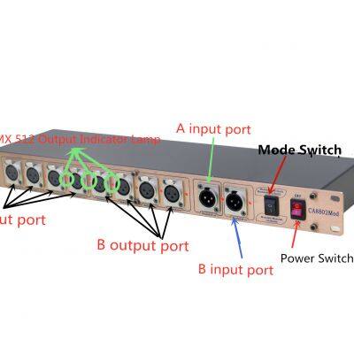DMX  Module  light Splitter 8 channels