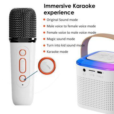 Portable Handheld Wireless Karaoke Microphone Bluetooth Speaker Mini Microphone With Speaker Wireless Microphone System photo-4
