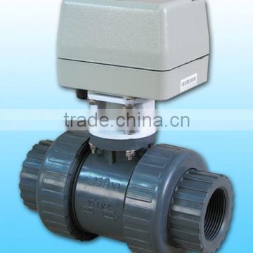 KLD400 2-way actuator Ball Valve(upvc,cpvc) for automatic control,water treatment, process control, industrial automation