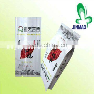 Back side sealed tea plastic bags