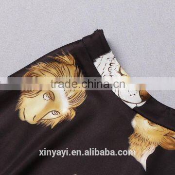 OEM Autumn Winter Female Europe and the United States Style With Printed Skirt Leisure Dress Made in China photo-6