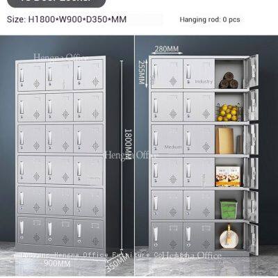High-quality Modern Multi-Door Stainless Steel Locker – Strong, Secure, and Breathable for Offices and Public Areas