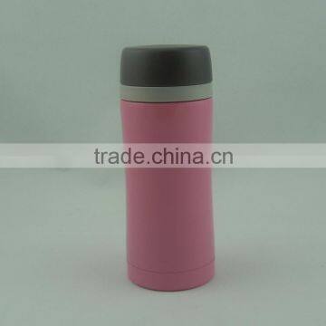 2016 Newly Food Grade Promotional Mircowave Safe Fashional Double Wall Stainless Steel Slim Waist Shaped Vacuum Flask