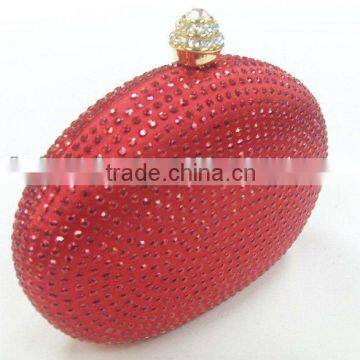 factory sell red Sequin evening petite clutch box