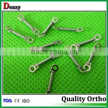 Promotional high quality dental orthodontic open coil springs / 1 bigger ring close springs with CE,ISO and FDA