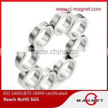 powerful N30UH-N40UH ring permanent neodymium magnet bracelet magnet passed by ISO14001, ISO9001, ISO/TS16949