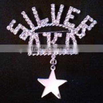 custom Alpha Kap Alpha aka silver star Pin brooch Jewelry