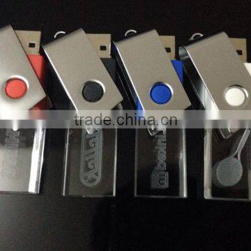 LED Red Green Blue White Light USB Flash Driver Crystal Usb Flash Driver Quality Choice photo-4