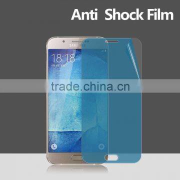 2016 Chinese supplier High quality Blue Anti fingerprint anti-shock Screen Protector For Samsung A8 2016 screen guard