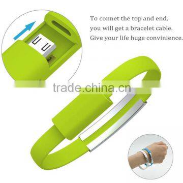 Magnetic Bracelet Wrist Band Data Micro USB Cable for Phone