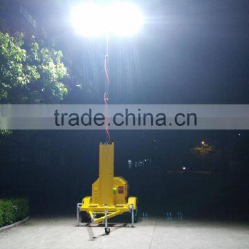 mobile lighting tower with GE LED flood light