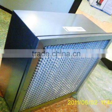 Rigid cell medium filter for AHU