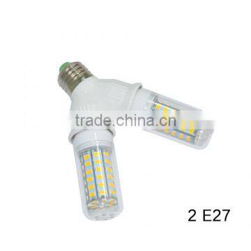 Fireproof E27 to 2 E27 Lamp Holder Converter Socket Led Light Bulb Base Type E27 to 2E27 Splitter Adapter For Led Lamp photo-5