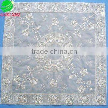 organza table cloth with embroidery