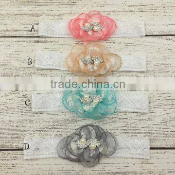 High quality kids hair accessories flower hairband baby headband                        
                                                                                Supplier's Choice