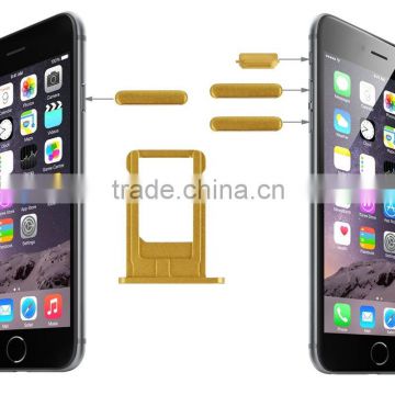 (Card Tray + Volume Control Key + Screen Lock Key + Mute Switch Vibrator Key) Spare parts for iphone 6