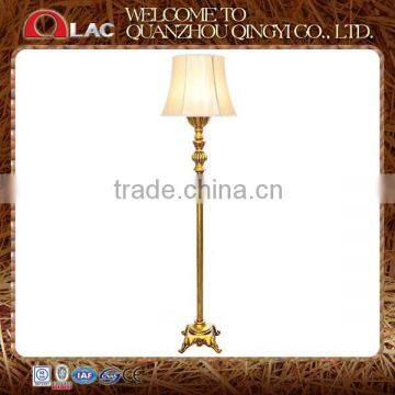 CE UL approved gold downlight fancy resin decorative vintage hotel floor lamp