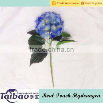 Real touch PU material wholesale artificial blue hydrangea flowers