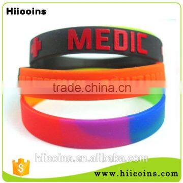 promotional custom wristband silicone bracelet,custom shape silicone bracelets