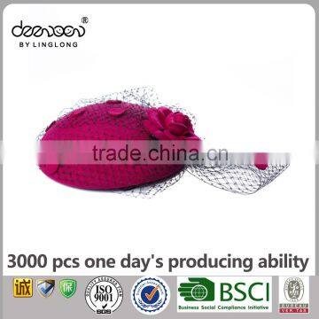 Wool Fascinator Party Hat Women Wholesale Lady Wedding Hat photo-4