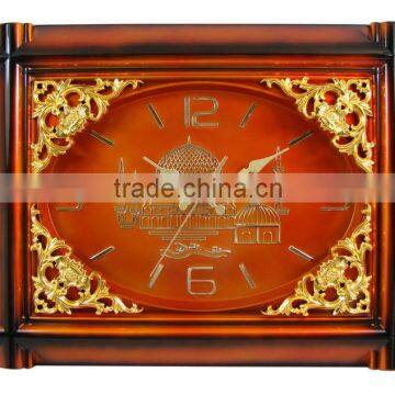 Rectangular Antique Style Decorative Quartz Analog Time Clock