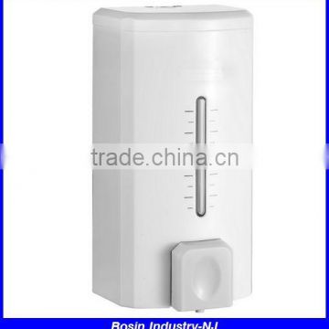 hotel soap dispenser with measurments, plasitc wall moutned liquid hand sanitizer dispenser