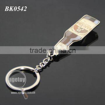 Promotional Printing Custom Metal Bottle Shape Opener Keychain photo-4