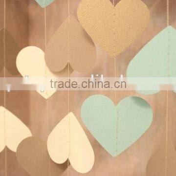 wholesale ! Hearts Paper Garland Wedding Decorations