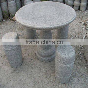 Outdoor garden granite stone table sets/ bench