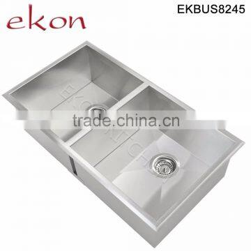 Excellent Quality Double Bowl Stainless Steel Handmade Undermount Sink Kitchen