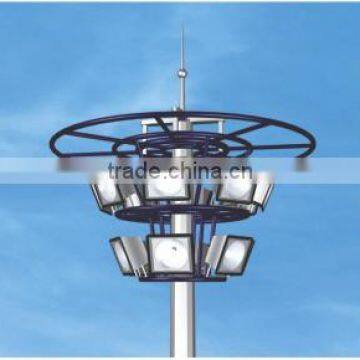 Hot Sale Q235 Steel Galvanized With Powder Coating High Mast Lamp Pole photo-3