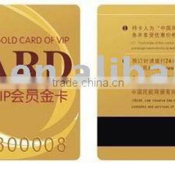 magnetic stripe card