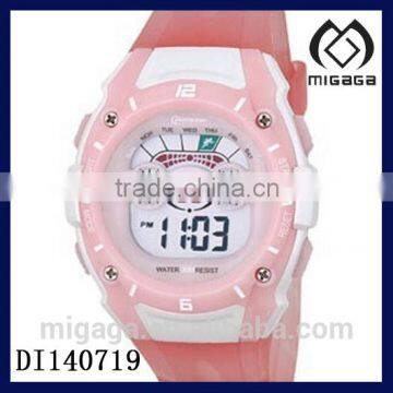 pink pvc strap girls easy to read smart digital watch*fashion pink girls digital watch easy to read