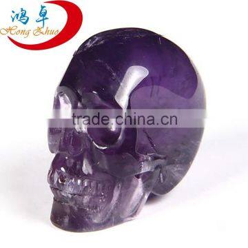 Natural Amethyst Quartz Crystal skull for sale