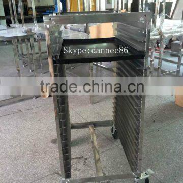 Stainless steel trolley for ESD tray