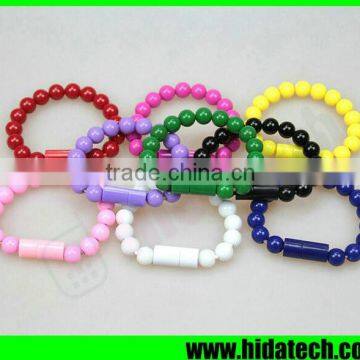 Wholesale Bracelet Beads USB Charger Cable for Apple iPhone