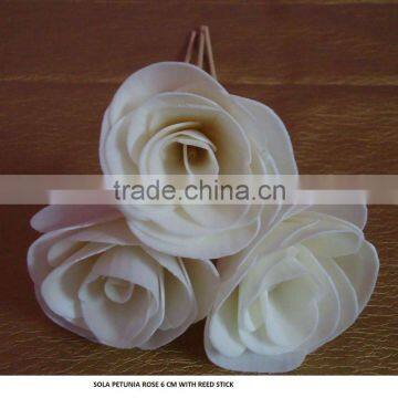 Balsa wood flower diffuser