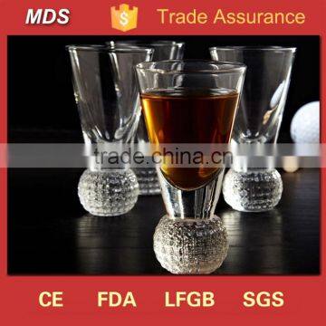 Decorative ball shot glasses with round bottom