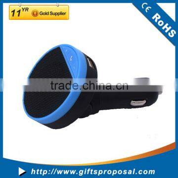 USB bluetooth car charger EU stand with bluetooth speaker function, output 5V/1A