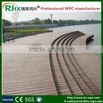 black/chocolate/redwood/teak/coffee color plastic composite deck board