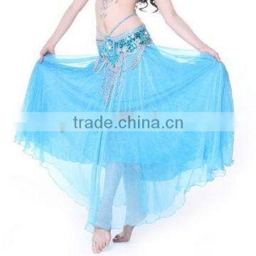 China soft sexy belly dance skirt for girls' dance stage perofrmance