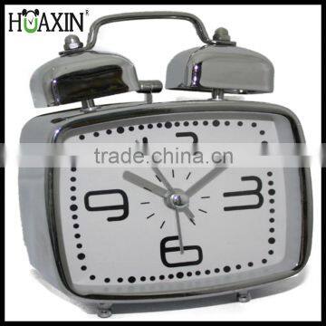 Quartz Analog Metal Desktop Table Alarm Clock With Customized Logo