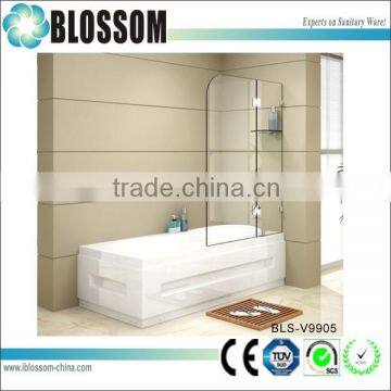 Modern bathroom 10 mm tempered portable glass bath shower screens