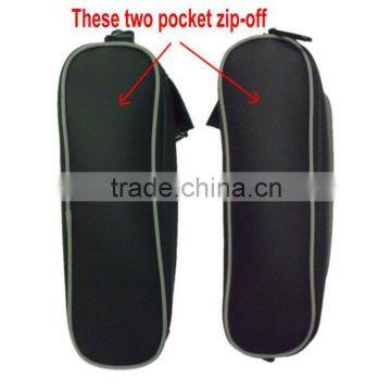 Two Zipper-off Pockets PU Golf Shoes Bag