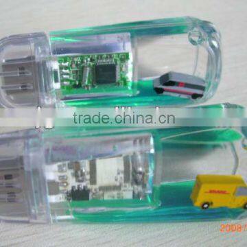 New&Latest Design Plastic USB of Different Color of Oil with Flower dip