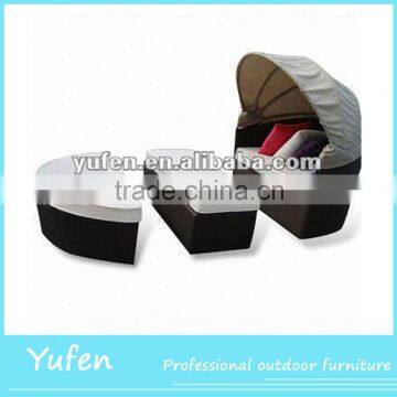 General use resin wicker folding sofa bed